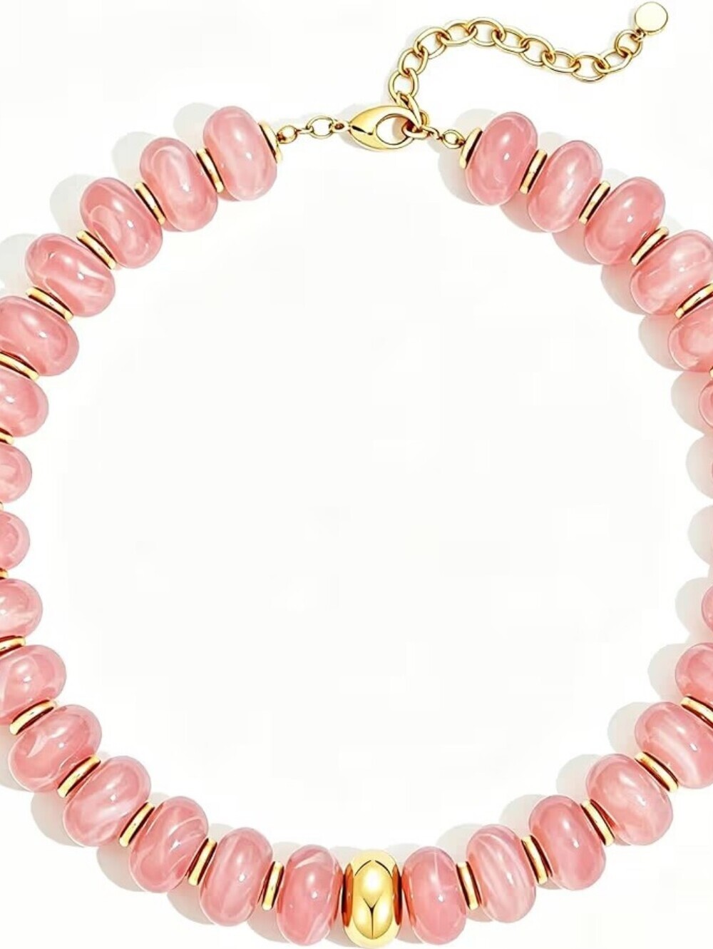 Chunky Necklace 20MM Large Oversized Resin Beaded Necklace Bold Statement Boho